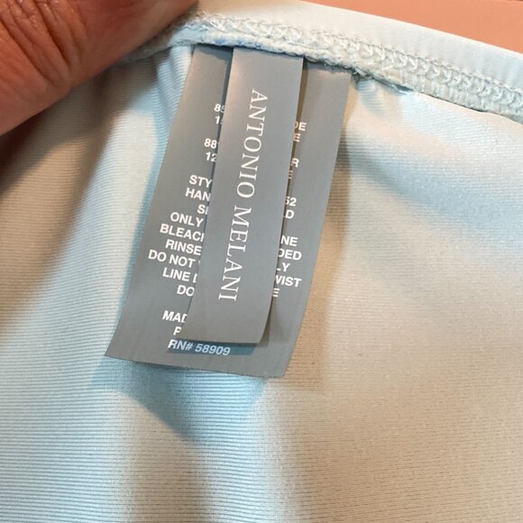 NWT Antonio Melani Light Blue Bikini Bottom Women's Swimwear, size X Large - Picture 3 of 12